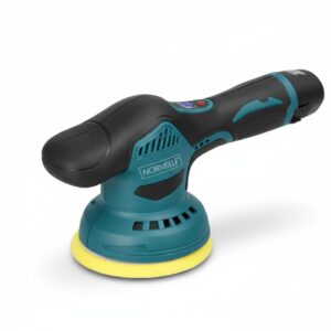 Cordless Car Polisher Electric Buffer with 8 Speed Settings – 125mm Dual Action Eccentric Polisher for Waxing, Sanding, Rust Removal – Portable Automotive Polishing Tool with 2 Batteries