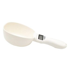 Measuring Spoon Set with Digital Food Scale, LCD Display, Accurate Grams Measurement. Stainless Steel Handles, Stackable Design for Cooking & Baking Essentials cat food dry spoon