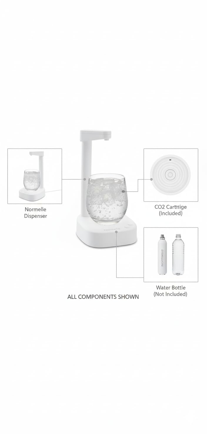 Smart Tabletop Water Dispenser with 7 Dosing Modes, USB Rechargeable 1800mAh Battery, Compact Low Noise ABS Portable Drinker for Desk, Dining Table, Office, Camping, Coffee Station - Image 6