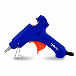 Hot Glue Gun 20W Blue with 10 Transparent Sticks, Standard Temperature Trigger Style, Corded Electric, Heavy Quality Wire, On-Off Switch, Indicator Light, DIY Crafts and Repair Tool Kit