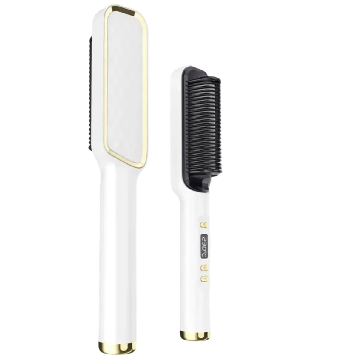 Anion Hair Straightener Brush: Fast Heating, Anti-Scald Comb with LED - Salon Quality Styling for Home & Travel - Damage-Free, Swift Styling, Portable & Safe