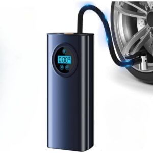 Portable Tyre Inflator for Car / 150PSI Power, Rechargeable Battery, 4 Smart Modes, 2X Faster Inflation, Auto Shut-Off, Compact & Lightweight – Perfect for Car, Bike & Ball Use