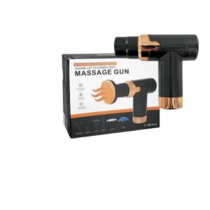 Facial & Deep Tissue Massage Gun with Heat and Cool Therapy, Quiet Brushless Motor, 99 Speed Levels, 10 Heads for Pain Relief, Muscle Recovery, Handheld Percussion Massager for Athletes & Elders