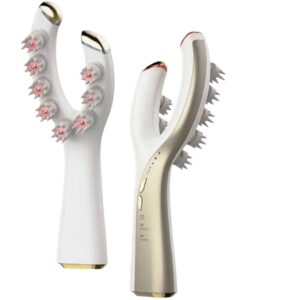 Rechargeable Electric Head Massager Comb/Vibrating Scalp Massage Brush for Hair Growth, Stress & Tension Relief, Headache Relief, Red Light Therapy, Oil Applicator, Portable & Waterproof