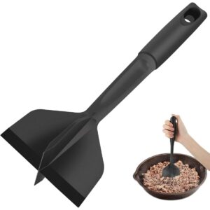 Meat Chopper for Hamburger, Heat Resistant Non-Stick Ground Beef Masher & Smasher, Nylon Mix & Chop Tool for Ground Meat, Turkey, Potatoes, and More