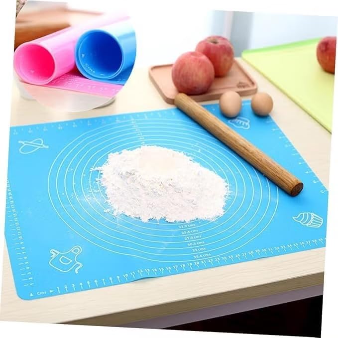 Non-Stick Silicone Baking Mat with Measurement Guides – Reusable, Heat-Resistant Pastry & Dough Rolling Sheet - Image 3