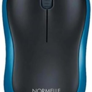 Wireless Mouse with USB Nano Receiver – 2.4GHz Plug and Play Portable Computer Mouse – Compatible with Windows, Mac, Linux, Chromebook – Ergonomic Design – Blue – M186 Model