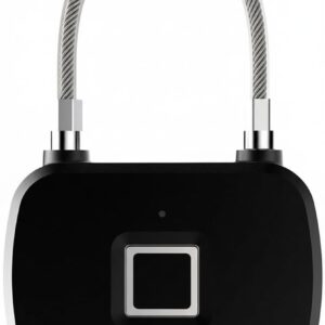 Mini Fingerprint Cabinet Lock with Keyless Entry, Smart Biometric Drawer Lock for Home Office Security, Remote Sharing Access, Rechargeable Digital Lock for Desk, Cupboard