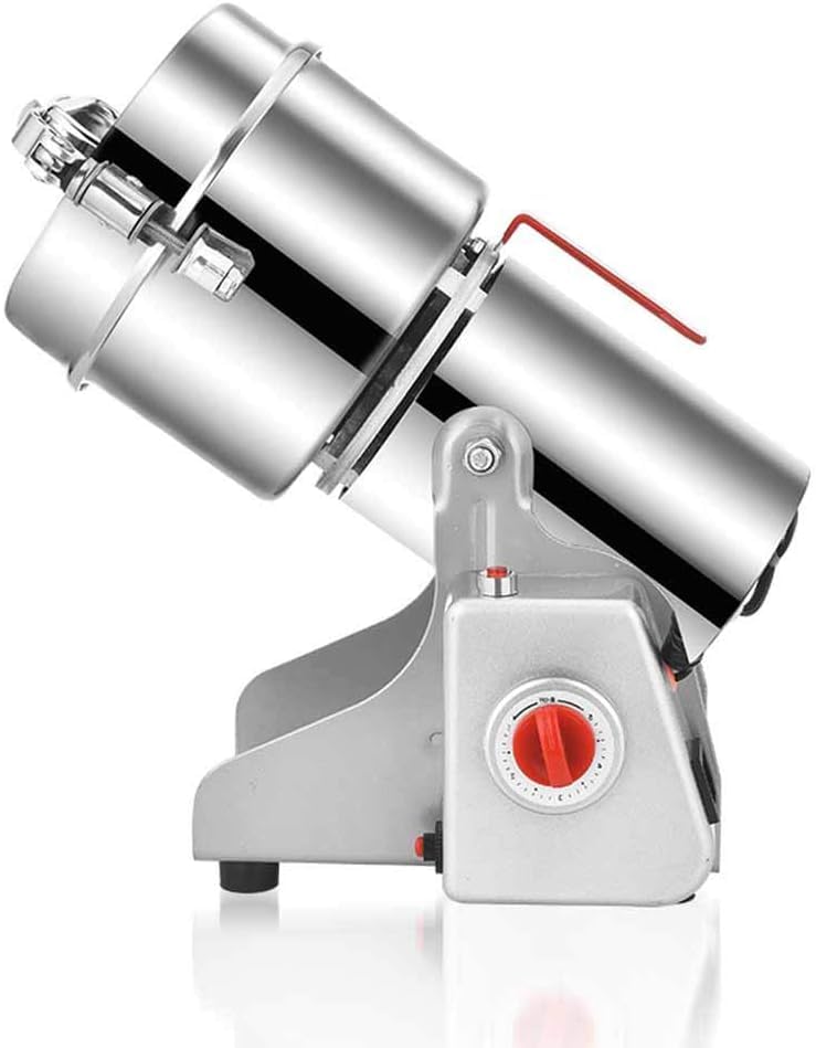 Spice Grinder Machine, 800g Electric Grain & Coffee Grinder, Superfine Mill for Herbs, Nuts, & Cereals, 30s Fast Grinding, 1800W, Overload Protection & 5min Timer, Dry Food Powder Crusher