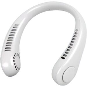 Neck Fan – Hands-Free & Bladeless Design, 3 Wind Speeds, 1800mAh Rechargeable Battery, Quiet Cooling Relief, Ideal for Travel, Sports & Office