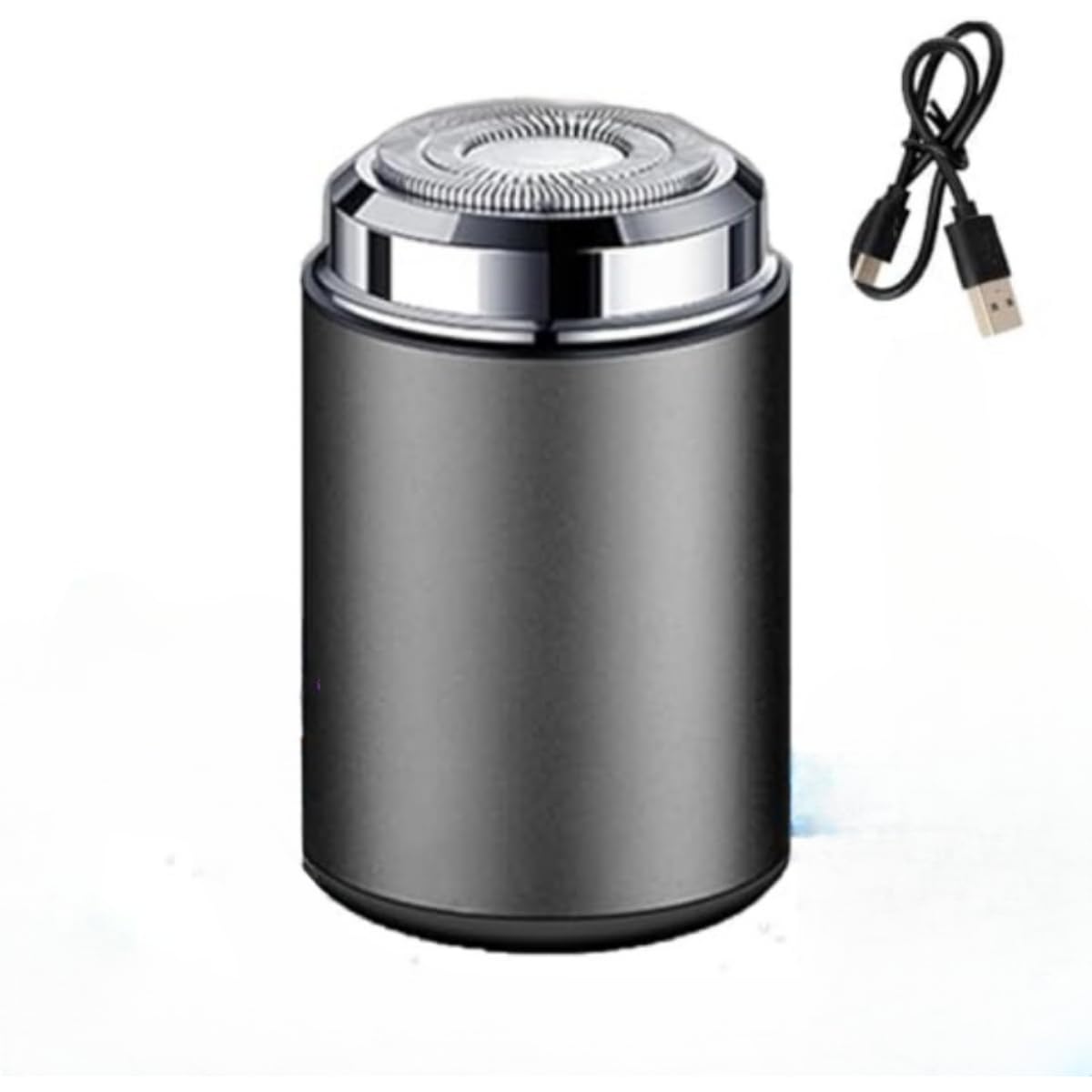 Electric Shaver for Men/Waterproof USB Rechargeable Portable Razor, Wet & Dry Rotary Shaving with Cleaning Brush for Travel & Daily Use