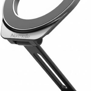 Alloy Folding Magnetic Car Phone Holder for All Smartphones, Fits Mag-Safe Adjustable Car Mount, 360° Rotation Dashboard Phone Holder, Strong Magnetic Grip for iOS and Android Devices