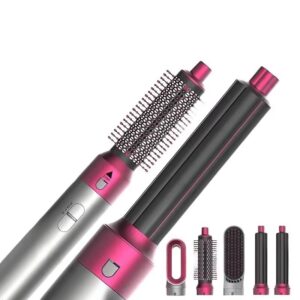 Hair Styler Brush – Hot Air Blow Dryer Brush 5 in 1 – Electric Rotating Brush Head, Frizz-Free Finish, Quick Styling, All Hair Textures, Daily Use