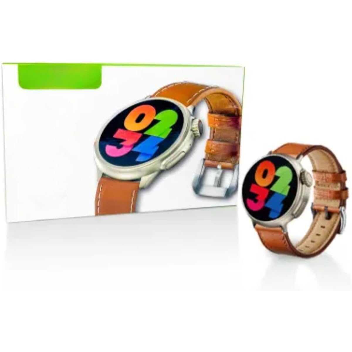 Ultra-Thin Smartwatch, Advanced Fitness Tracking, GPS, BT Call, Water-Resistant, Long Battery Life, Stylish Black, Orange Design