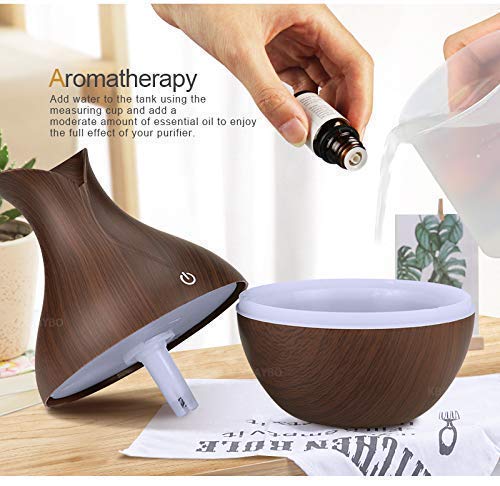 Ultrasonic Aroma Diffuser – 130 ml Cool Mist Humidifier with 7-Color LED Light, Whisper-Quiet Aromatherapy for Home, Office, Spa, Baby Room - Image 7
