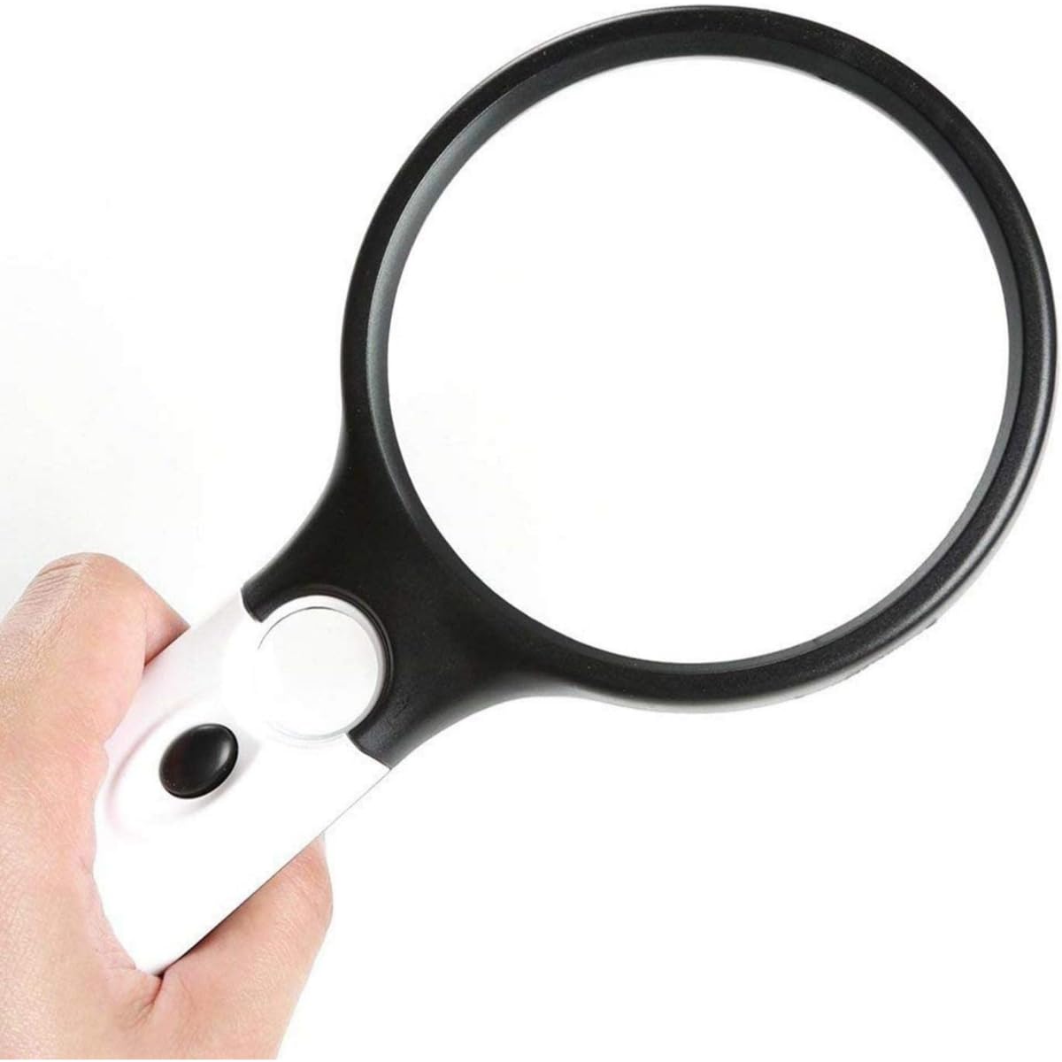 Magnifying Glass with Light/Handheld LED Illuminated Magnifier for Reading, Low Vision, Seniors, Crafts, and Hobbies - High Power Optical Lens for Close-Up Detail, Jewelry, and Inspection