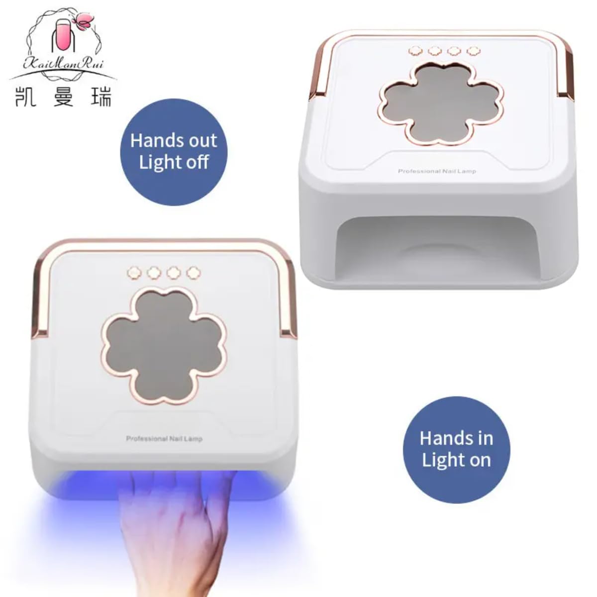 Professional UV LED Nail Lamp for Gel Nail Polish Electric Nail Drill Machine & UV Light for Nails Rechargeable Nail Clipper Fast Drying UV Nail Dryer for Home & Salon Use - Image 5