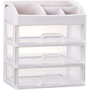 Makeup Organizer with 3 Drawers – Crystal-Clear Acrylic, Multifunctional Storage, Declutter Fast, Perfect for Vanity or Bathroom – Stylish, Durable & Easy to Clean