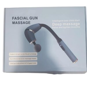 Massage Gun Deep Tissue/Handheld Percussion Massager for Back, Neck, Shoulders, Legs – 6 Speeds, 4 Heads, 12MM Muscle Pain Relief, Quiet Motor, USB-C Rechargeable, Portable