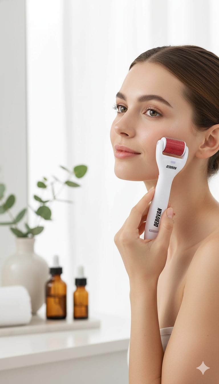 4‑in‑1 Titanium Dermaroller Kit (0.5 / 1.0 / 1.5 mm) – Collagen‑Boosting Micro‑needling Set with Disinfection Soak Basin, for Face, Eyes & Body Skin Care - Image 2