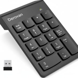 Wireless Bluetooth 18‑Key Numeric Keypad – Portable Financial Accounting Numpad for Laptop, Desktop & Surface