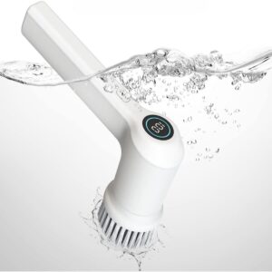 Cordless Electric Spin Scrubber: 3-in-1 Cleaning Brush & Machine. Powerful Tool for Home Cleaning. Effortless Scrubbing!