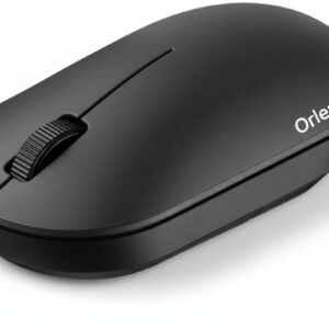 Wireless Mouse Lite 2.4G & Bluetooth Dual Mode, Ergonomic PC Mouse with Silent Click, Optical Sensor, Adjustable DPI, Portable Laptop Mouse for Windows Mac Computer Gaming – Black