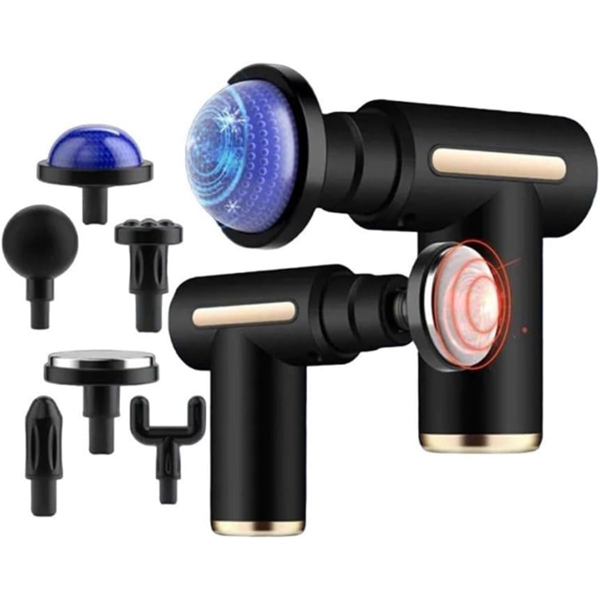 massage gun, Rechargeable massage gun, Muscle pain relief, Portable massage gun, LCD massage gun, Long-lasting battery massager, Lightweight massage gun, Muscle therapy device - Image 4