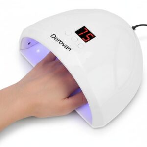 Nail Gel Drying Machine – Simulated Sunlight Curing Lamp with Intelligent Smart Mode – Salon‑Quality Gel Polish Dryer for Home, Hands & Feet (White)