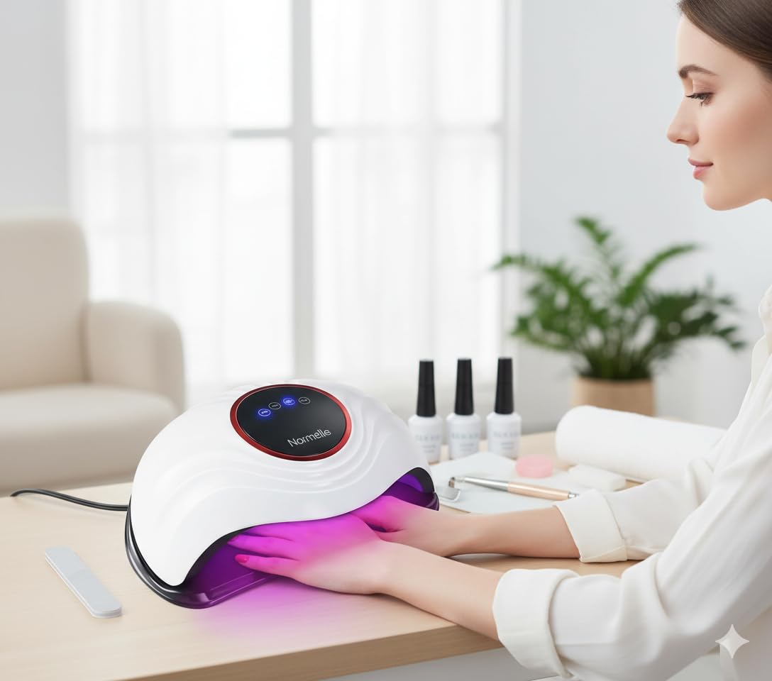 288W LED UV Nail Lamp for Gel Polish – Professional Nail Dryer with 72 LEDs, 4 Timer Settings, Smart Sensor, Dual Light Source – Fast Curing UV Lamp for Gel Nails - Image 2