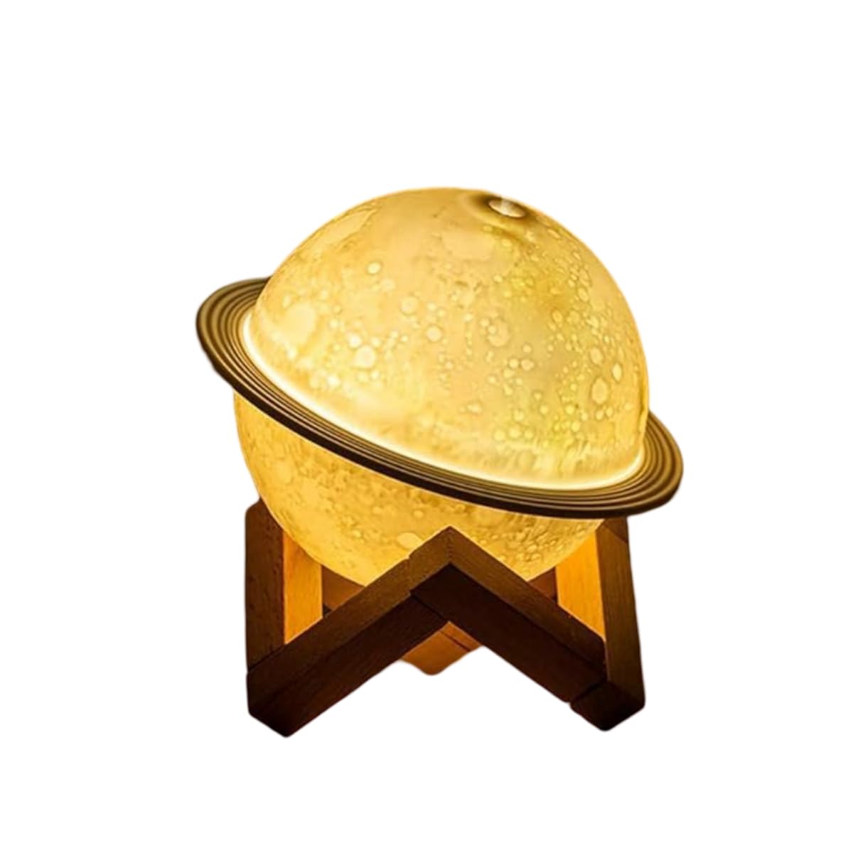 Premium 2-in-1 Moon Lamp Humidifier: USB Recharge, 3D LED Moon Light, Aromatherapy Diffuser | 3 Colors, 200ml Capacity | Bedroom Decor, Air Purifier, Night Light | Ideal Gift for Kids, Friends