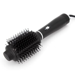 Hair Dryer Brush, Professional Hot Air Styler & Volumizer, Ceramic Round Brush, 2 Heat Settings + Cool, 360° Swivel Cord, Negative Ion Blowout, Rotating Straightener & Curler,