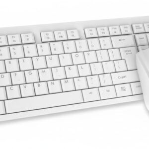 Wireless Keyboard and Mouse Combo 2.4GHz with USB Nano Receiver – Full-Size Silent Keys, Adjustable DPI Mouse 800/1200/1600 – Ergonomic Design, Plug & Play, for Office, Home, Laptop, PC