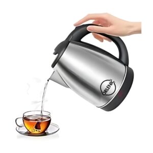 Electric Kettle 2L Stainless Steel Water Boiler with Handle – Fast Boil Auto Shut Off, Heat Resistant & Boil Dry Protection – BPA-Free Multipurpose Tea Coffee Maker Kettle