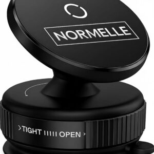 Magnetic Suction Car Phone Holder with N52 Magnet, 360° Rotating Phone Mount for Android and IOS Devices – Strong Dashboard Windshield