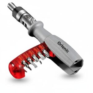 10-in-1 Magnetic Ratcheting Screwdriver Set with Multiple Bits – Portable All-in-One Ratchet Driver Kit with Hidden Storage – S2 Steel Durable Handle for Home, DIY