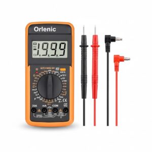 Professional Digital Multimeter Handheld Tester with LCD Display – AC/DC Voltage, Current, Resistance, Capacitance, Frequency Measurement – Auto-Ranging Multimeter for Electrical