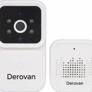 1080P Smart Video Doorbell – Wi‑Fi Outdoor Security Camera, Night Vision & Two‑Way Talk, Motion Alerts, Weatherproof