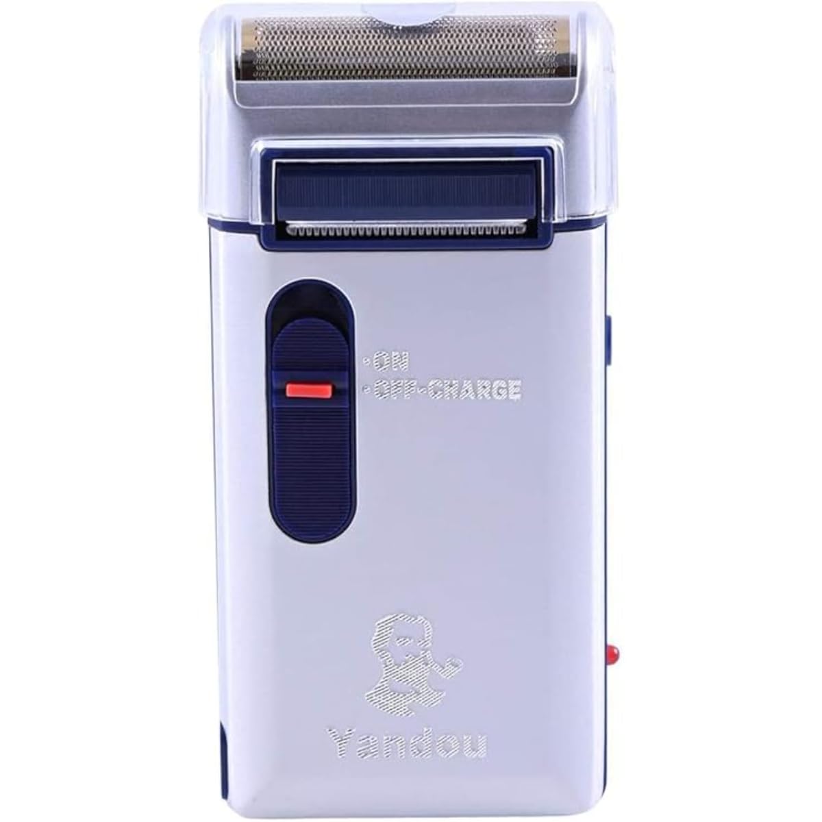 YANDOU SC-W301U Rechargeable Electric Razor for Men - Portable 2-Blade Shaver, Fast Shaving, Japan Design, Stainless Steel, Cordless, Travel-Friendly, CE ROHS Certified, 8-Hour Charge, Twin Blade,