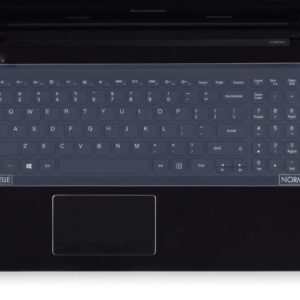 Universal 15.6" Laptop Silicone Keyboard Protector Skin – Transparent Dust Cover and Spill Guard for Notebook Keyboards – Washable Thin Soft Keyboard Guard for 15.6 Inch Laptops