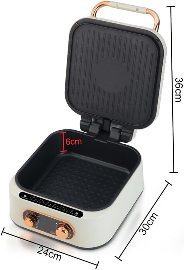 Electric Grill & Hot Pot, Non-Stick Baking Tray & Hot Pot, Compact Pancake Maker, Easy Clean BBQ Grill, Versatile Kitchen Multi-Cooker, Easy to Clean - Image 6