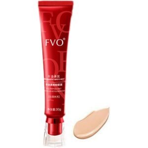 30g Red Ginseng Bird's Polypeptide Long, Lasting Matte Liquid Foundation, High Coverage, Hydrating, Anti-Aging, Brightening, Oil Control, Natural Makeup for All Skin Types