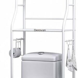 3‑Tier Bathroom Organizer Shelf – Slim Vertical Storage (158 × 50 × 26 cm), Free-Standing Durable Cart for Bathroom, Laundry & Home