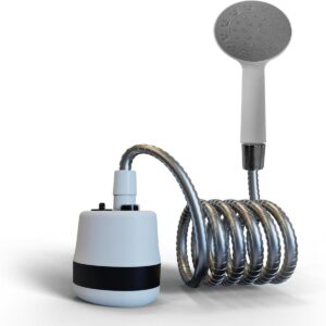 Portable Camping Shower/USB Rechargeable Handheld Electric Shower | Waterproof Outdoor Showerhead | Battery-Powered Compact Design | Ideal for Hiking, Backpacking, Beach, Pet Washing, and Travel