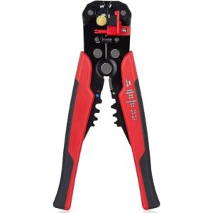 Self-Adjusting Wire Stripper, Strip, Crimp & Cut, Auto-Adjusts, Heavy-Duty & Precision Blades, Ergonomic Grip, Perfect for Electricians & DIY