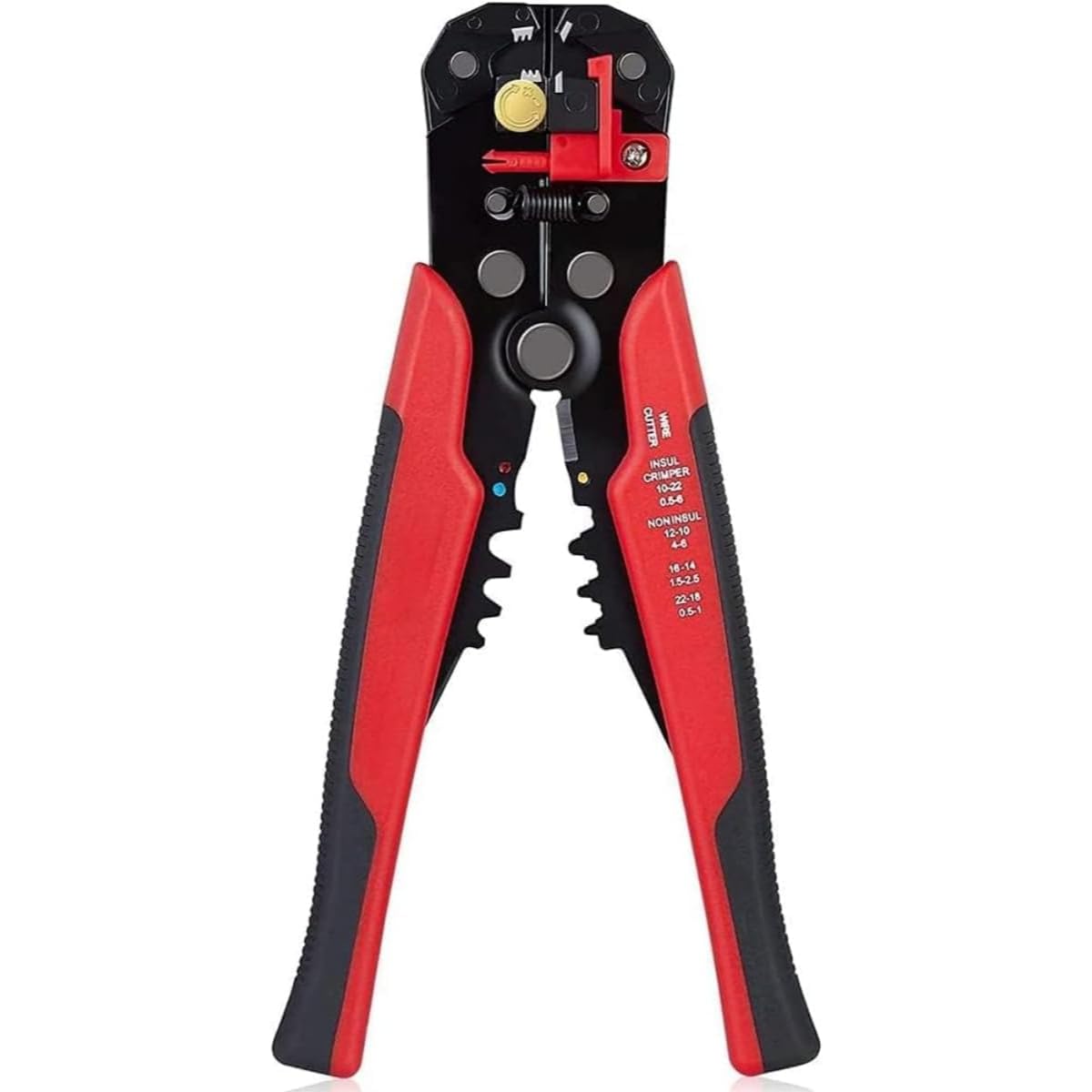 Self-Adjusting Wire Stripper, Strip, Crimp & Cut, Auto-Adjusts, Heavy-Duty & Precision Blades, Ergonomic Grip, Perfect for Electricians & DIY