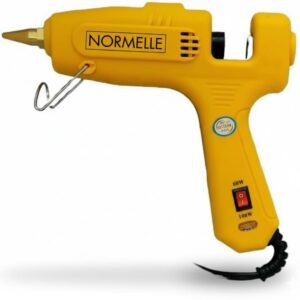 Industrial Series 2-in-1 Hot Glue Gun 60W/100W with Brass Nozzle, Overcurrent Protection, Quick Heat-Up, Ergonomic Trigger Design, Heat-Resistant Housing, for Crafts, Repairs, Wood, Plastic