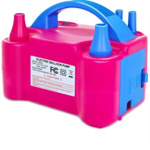 High Power Portable Balloon Pump Electric, Dual Nozzles, Automatic, Battery Powered | Inflate Balloons, Party Supplies, Birthday Decorations, Helium Balloon Pump, Balloon Stand, New Year Decorations