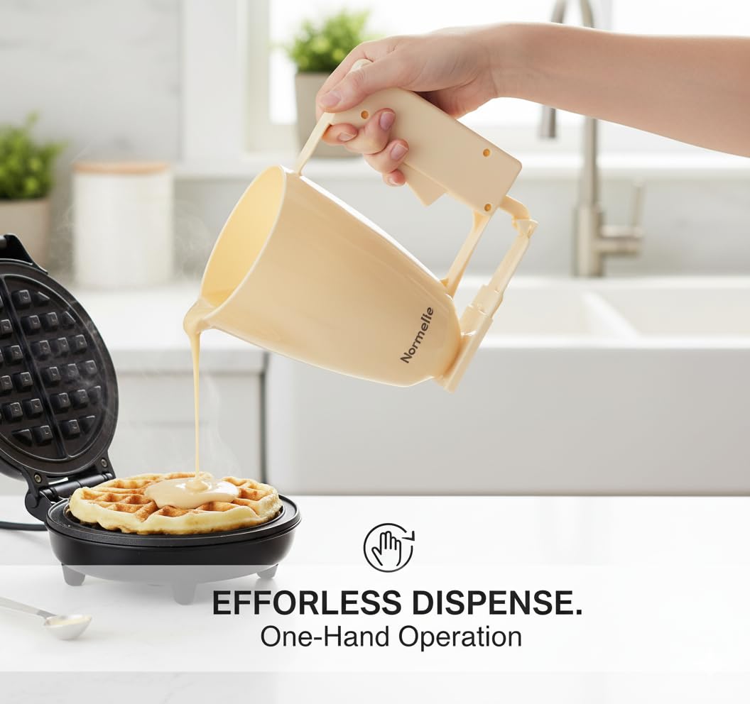 Loqmat Alkadi Making Device Non Stick Plastic Bakeware with Drip Tray and Spatula, Beige Dessert Maker for Sweet Dumplings and Traditional Pastry, Easy to Use Kitchen Baking Tool - Image 3