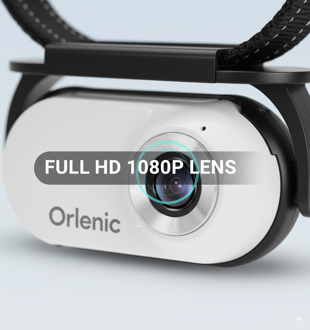 1080P Cat Camera Collar with 120° Wide-Angle Lens, Thumb Camera for Pets and Sports, Video Recording Wearable Cam with Back Clip, Silicone Case, Collar Mount - Image 4